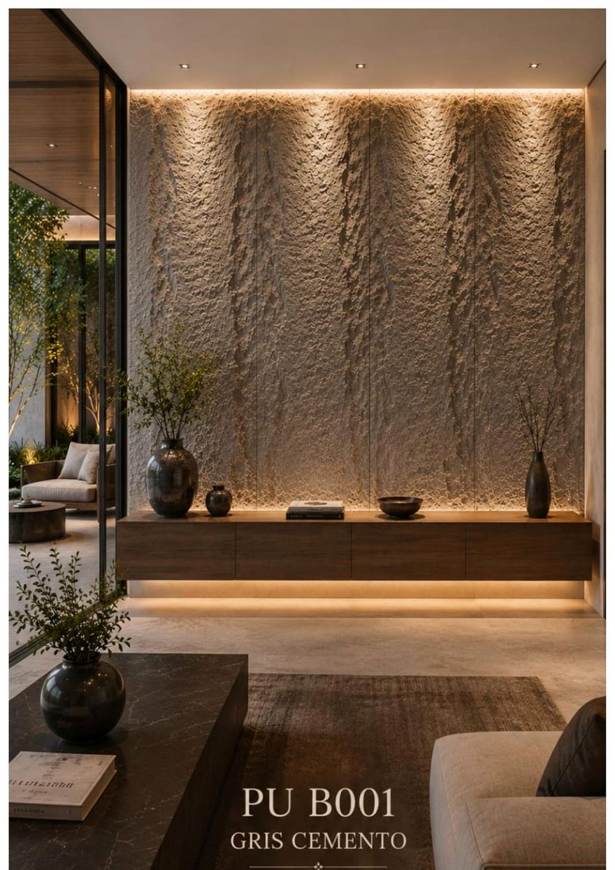 Panel PU — PU B001 (Gris Cemento)